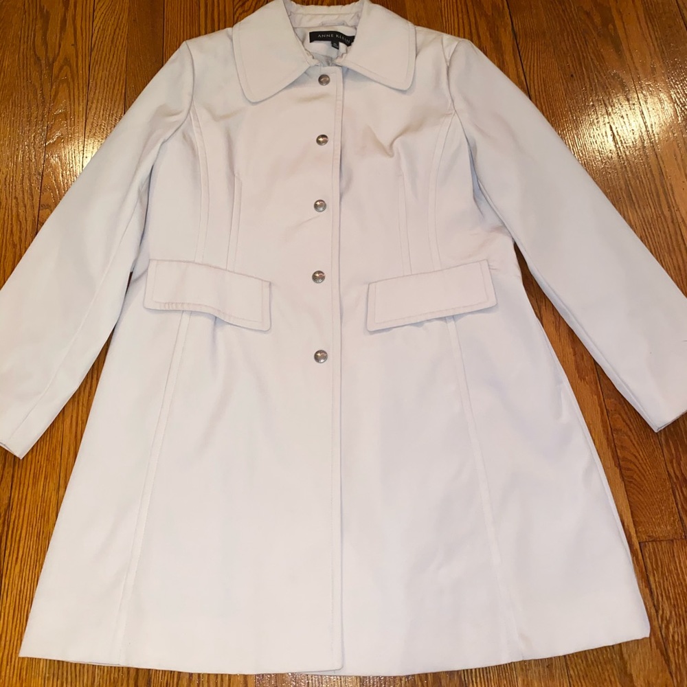 Anne Klein Cream Rain Coat